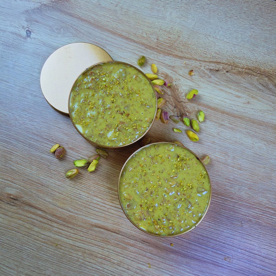 Dos Crunch Cakes Keto de pistacho