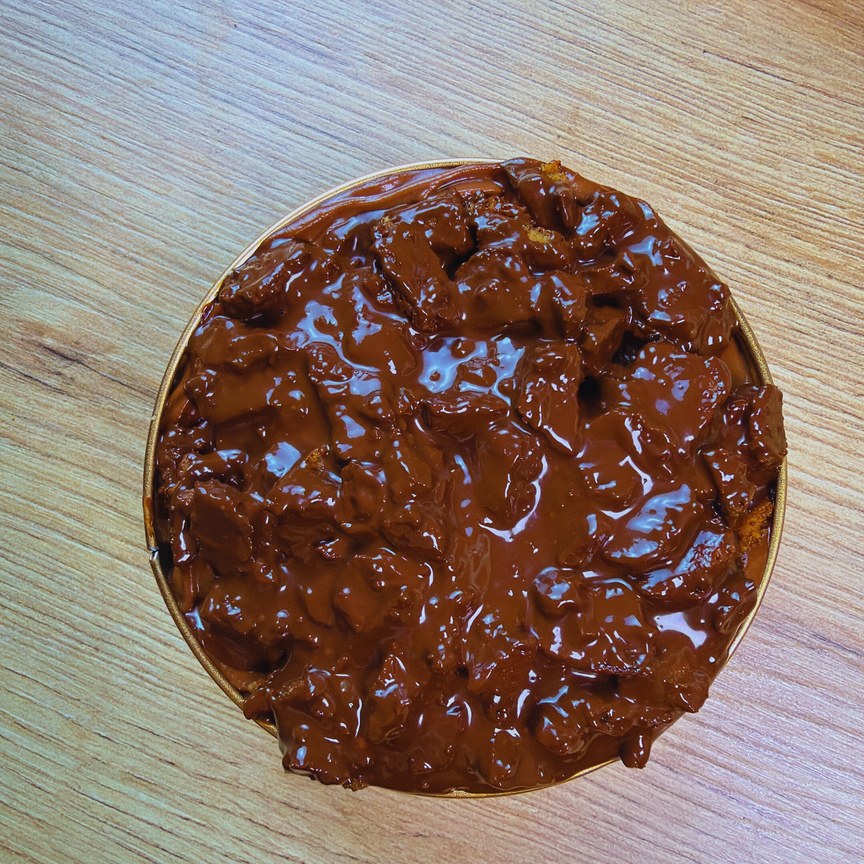 Crunch Cake Keto de Triple chocolate